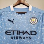 Camiseta Primera equipación Stadium Manchester City 2020/21 diseño delantero con cuello redondo