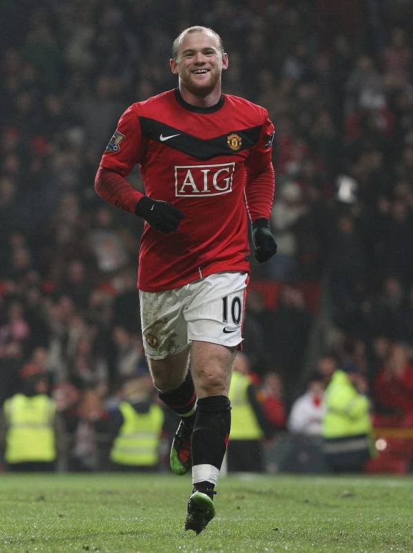 rooney manchester united 2009 con guantes