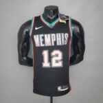 Camiseta Memphis Grizzlies Retro Black Edition Morant 12