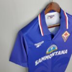 Camiseta local Retro Fiorentina 1995/96 diseño lateral