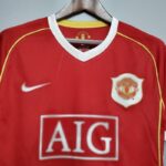 Camiseta local Retro Manchester United 2006/07 diseño frontal