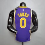 Camiseta Los Angeles Lakers Theme Purple Round Neck - Imagen 10