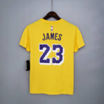 Camiseta Los Angeles Lakers Yellow James 23 - Imagen 2