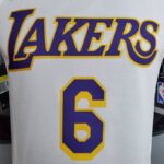 Camiseta Los Ángeles Lakers Round Neck white Edition - Imagen 5