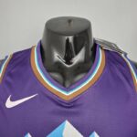 Camiseta Utah Jazz City Retro Snow Mountain Edition Purple - Imagen 4