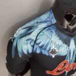 Camiseta Player Version Napoli black-blue Kappa × Marcelo Burlon 2021/22 - Imagen 3