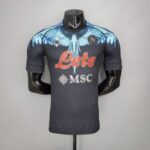 Camiseta Player Version Napoli black-blue Kappa × Marcelo Burlon 2021/22