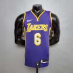 Camiseta Los Angeles Lakers V-neck City Edition Purple