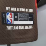 Camiseta Portland Trail Blazers City Edition Brown etiqueta