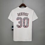 Dorsal camiseta blanca Messi 30