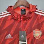 Cortavientos Adidas Arsenal 2021/22 diseño frontal
