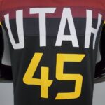 Camiseta Utah Jazz City Edition Jersey Black Red - Imagen 5
