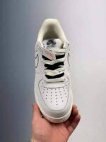 Zapatilla Air force 1 low white black diseño frontal