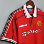 camiseta manchester united 1998-99 cierre