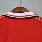 camiseta manchester united 1998-99 cuello