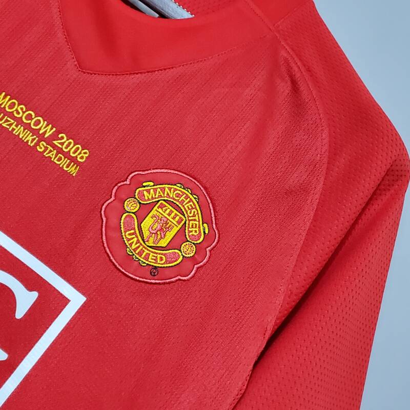 camiseta manchester united 2007 escudo