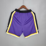 Pantalón corto Lakers Purple Black Side NBA - Imagen 2