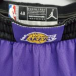 Pantalón corto Lakers Purple Black Side NBA - Imagen 7