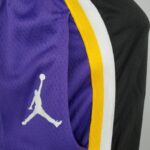 Pantalón corto Lakers Purple Black Side NBA - Imagen 4