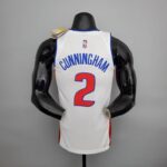 Camiseta Detroit Pistons “75th Anniversary” City Edition White - Imagen 2