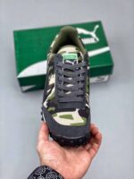 zapatilla Puma Fast Rider Caracal gris militar lado frontal
