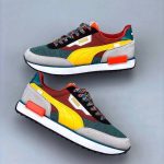 zapatilla Puma Future Rider Play amarillo marron