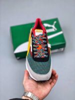 zapatilla Puma Future Rider Play amarillo marron frontal