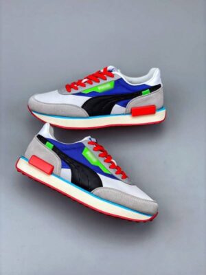 zapatilla puma Future Rider Play blanco negro par