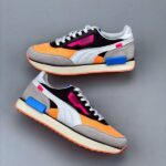 zapatilla Puma Future Rider Play negro naranja