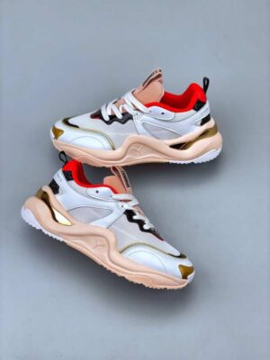 zapatilla puma rise X Charlotte Olympia beige gris