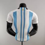 Camiseta Argentina Mundial Qatar 2022 versión jugador dorsal
