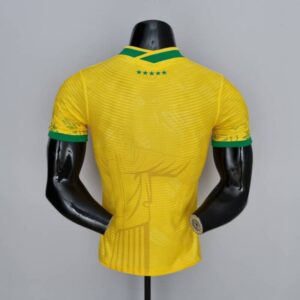 Camiseta Brasil Mundial Qatar 2022 Versión jugador dorsal