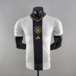 Camiseta de la Selección de Alemania Blanco y Negro 2022 Versión Jugador
