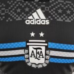 ESCUDO Camiseta de la Selección Argentina Equipación Negra 2022 Versión Jugador