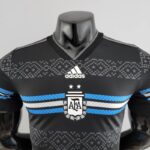 PECHO Camiseta de la Selección Argentina Equipación Negra 2022 Versión Jugador
