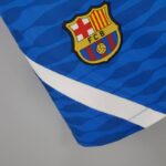 Pantalón corto azul Barcelona entrenamiento 2021-2022 dorsal