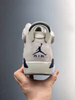 Air Jordn 6 Retro Georgetown Basketball Shoe talón 2