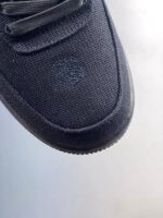 NIKE AIR FORCE 1 LOW STUSSY BLACK SNEAKERS puntera