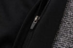 Bolsillo de la chaqueta de chándal negro de la A.C Milan 2022-2023.