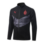 Chaqueta del chándal negro de la A.C Milan 2022-2023.