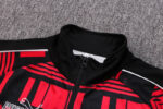 Cuello del chándal negro de la A.C Milan 2022-2023