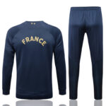 Dorso de conjunto de chándal azul de la Federación Francesa de Fútbol 2022-2023