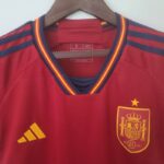 Camiseta España primera equipación Mundial Qatar 2022- Mujer cuello