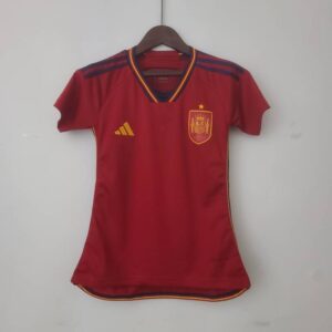 Camiseta España primera equipación Mundial Qatar 2022- Mujer frontal