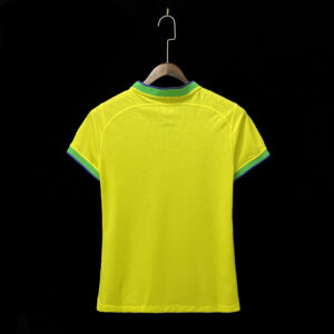Camiseta local de Brasil mujer versión fan 22-23 dorso 1