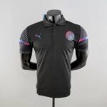 Polo Manchester City Negro 2022-2023 frontal