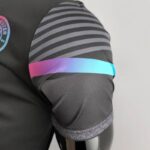 Polo Manchester City Negro 2022-2023 manga