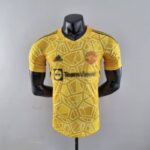 Camiseta Manchester United Portero - amarillo 2022-2023 versión del reproductor frontal