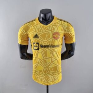 Camiseta Manchester United Portero - amarillo 2022-2023 versión del reproductor frontal