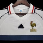 camiseta francia 98 blanca cuello